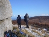 On the top of Knocknagun looking to the Irish sea